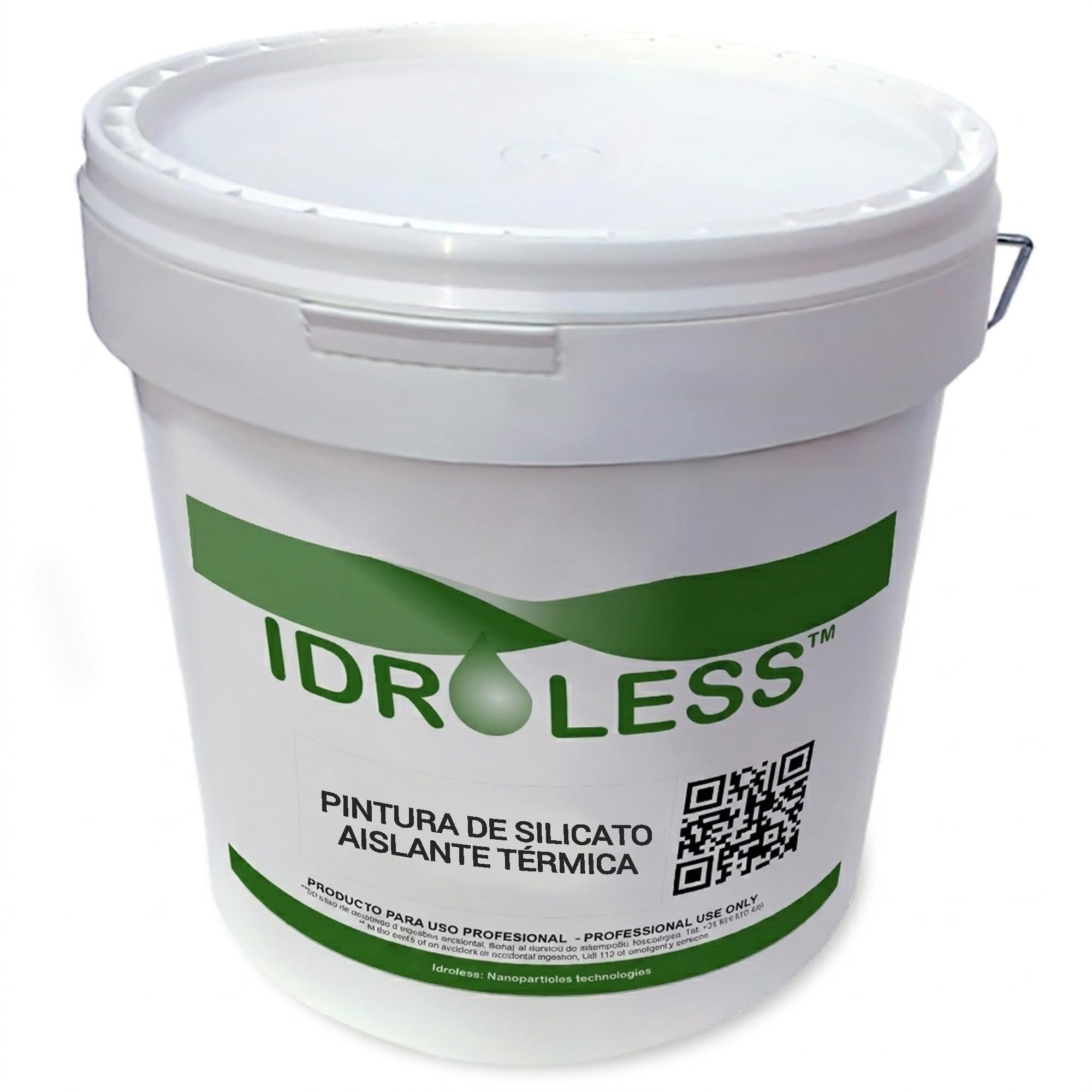 Pintura Aislante Térmica Anticondensación con Silicatos 4L Blanco | Transpirable, regula la humedad. Ayuda a prevenir el moho y mejora la temperatura de paredes y techos fríos.