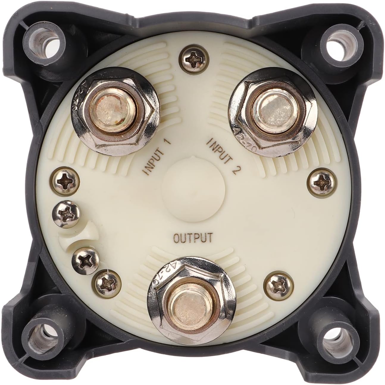 Pilipane 500A Battery Disconnect Switch, Premium 4 Position Marine Battery Cut Off Switch, RV and Boat Battery Switch Heavy Duty 500A Battery Disconnect for RV and Boat