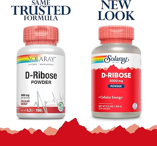 Miniatura 2 de Solaray D-ribosa en polvo 5000 mg  Apoyo a la producción de energía cardíaca y celular saludable (ATP)  30 porciones  5.29 oz