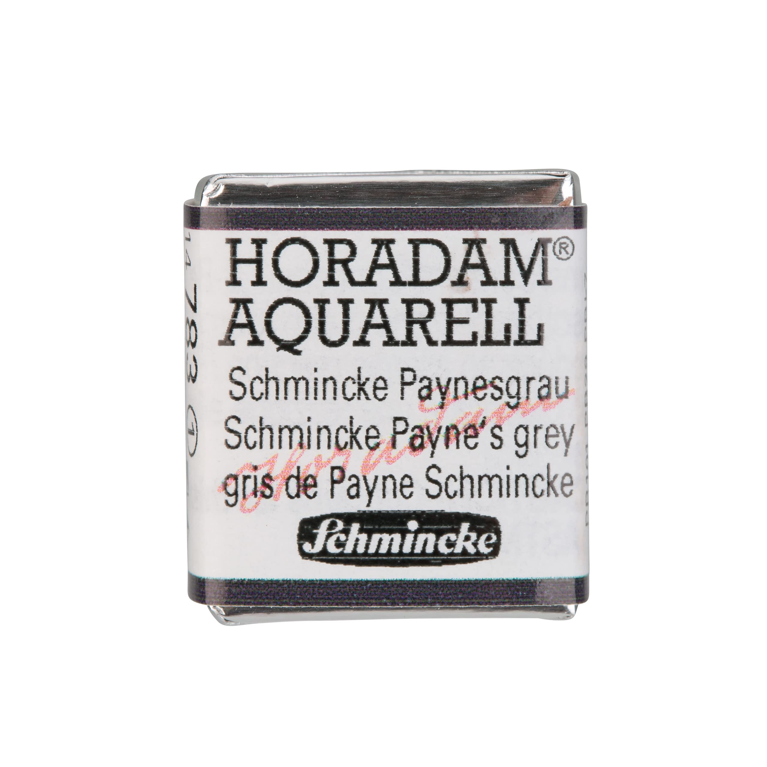 Schmincke - HORADAM® AQUARELL - finest artists' watercolor paints, 783 Schmincke Paynes grey, 14 783 044, 1/2 pan