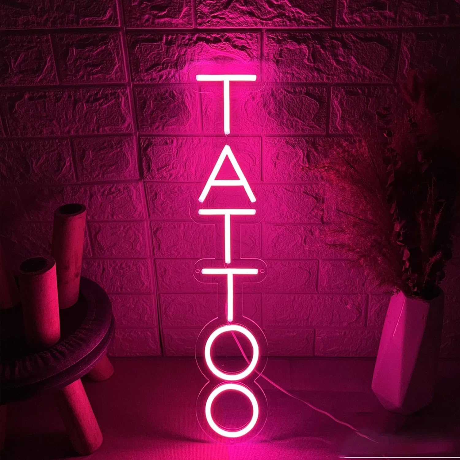 Tattoo Neon Sign Tattoo Studio Neon Sign for Tattoo Shop Office Neon Light Sign Tattoo Wall Decor Neon Light Dimmable Tattoo Salon Led Light, Tattoo Artist Neon Sign,Logo Tatto Bar Light — image 1