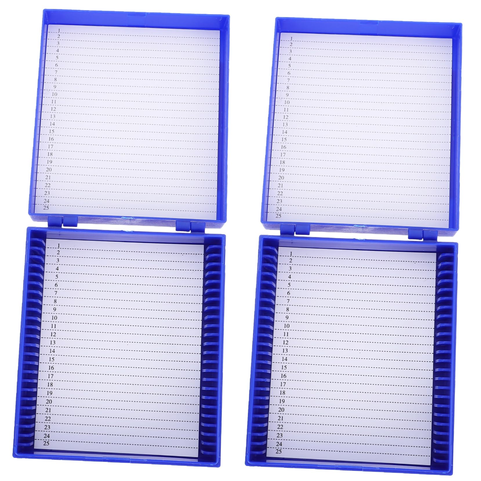 OUNONA 2pcs Slide Box Lab Microscope Slide Holders Terrarium Container Slides for Microscope Microscope Slides for Slide for Microscope Slide Storage Abs