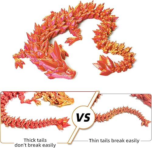 Miniatura 51 de Huevo de dragón 3D – Huevo de Pascua con dragón flexible en el interior, gran regalo impreso en 3D, decoración de figuras, juguete de escritorio