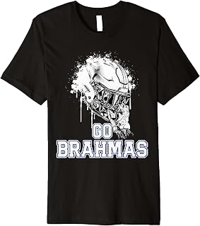 Macarthur Brahmas Rising Helmet GO! Premium T-Shirt