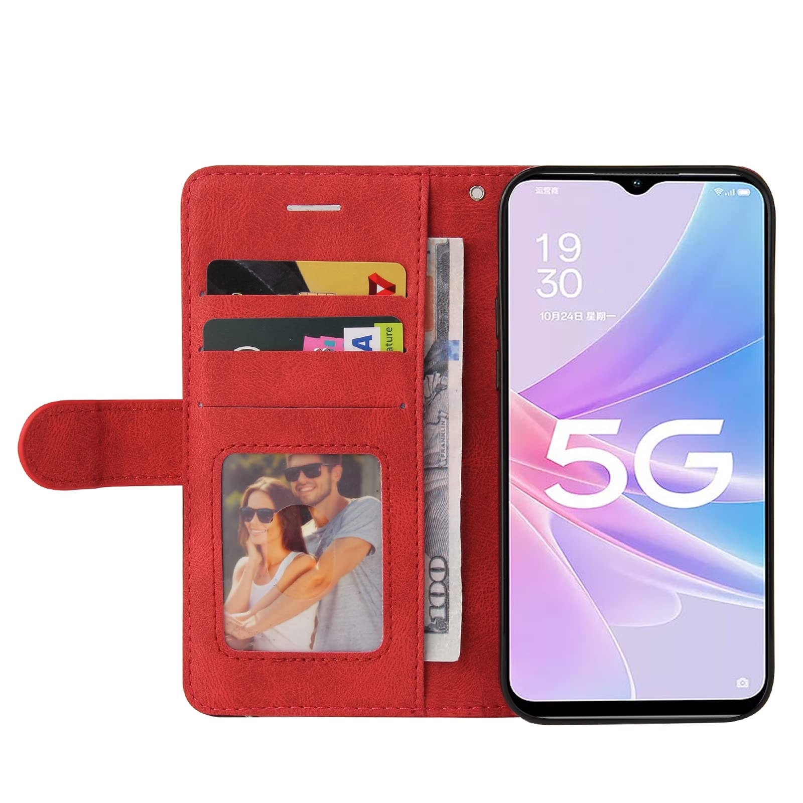 Motorola Moto G13/G23/G53 Hülle – PU Leder Flipcase Mit Standfunktion & Kartenschlitz, Blau