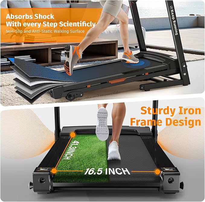 Caminadora Eléctrica Plegable con Inclinación para Casa miniatura 9