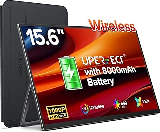 UPERFECT Wireless Portable Monitor with Battery 8000mAh
