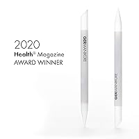 Vista 2 de GERMANIKURE Juego de 3 barras de cutícula de vidrio, empujador de cutículas, removedor de cutículas, lima de piel seca y callosa, moldeador de uñas