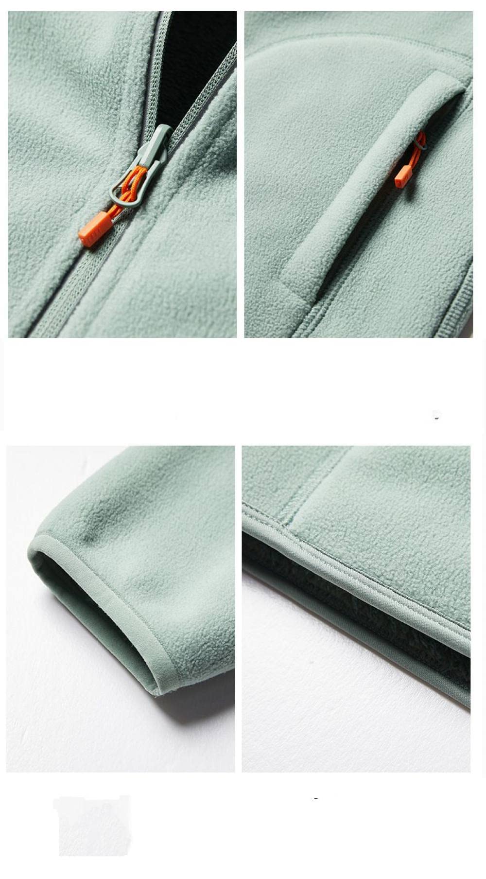 Veste Polaire Femme Hiver Chaude Full-Zip Double Face - Col Montant Blanc, Idéale Ski Et Quotidien