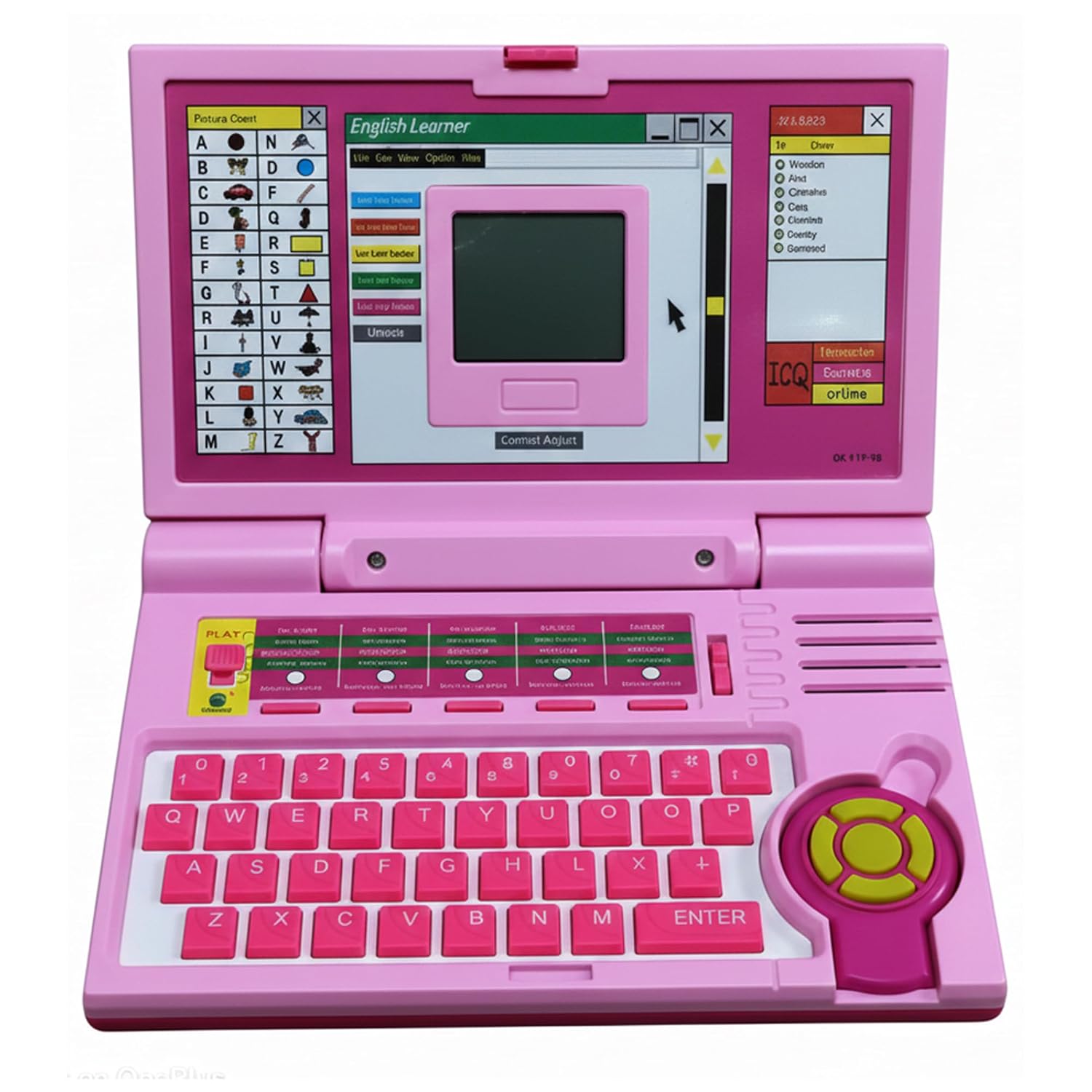 Cable World® Educational Laptop Computer Toy for Kids Above 3 Years – 20 Fun Activity Learning Machine, Now Learn Letter, Words, Games, Mathematics, Music, Logic, Memory Tool – Pink