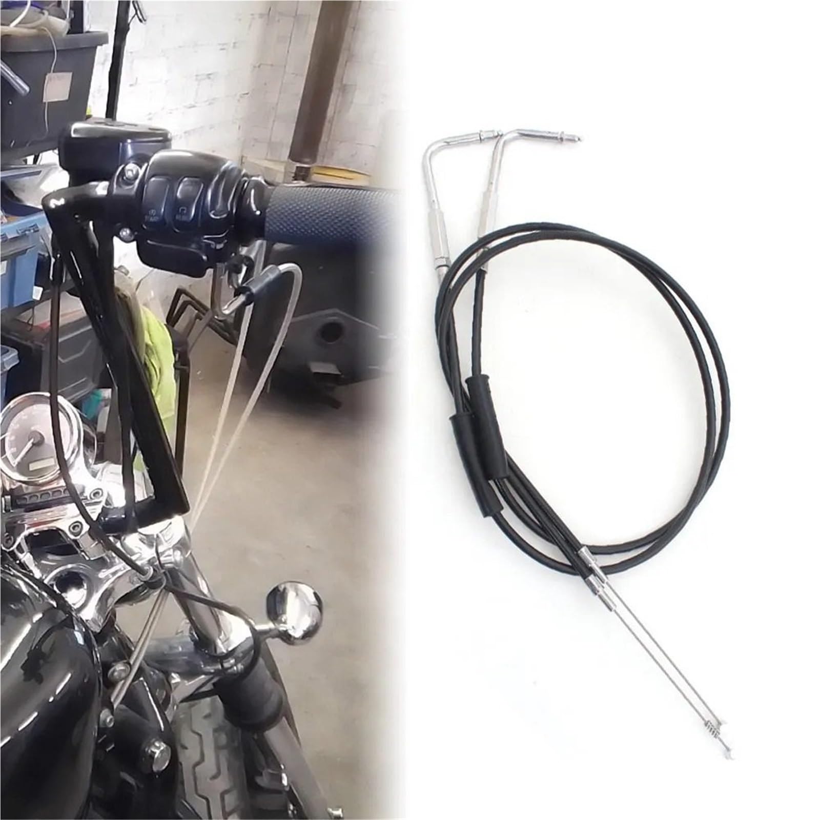Zestaw naprawczy linek hamulcowych Do Sportster XL 883 1200 Iron 2002-2014 Akcesoria motocykla Linka gazu Wolfram Steel 90 cm