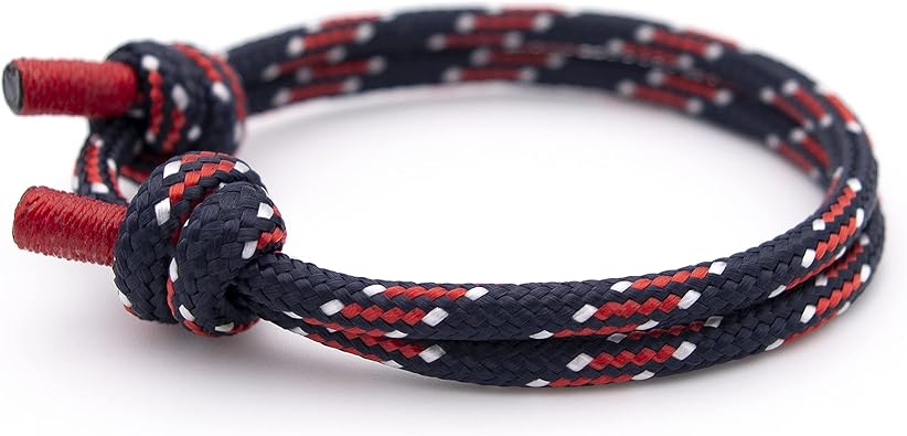 Wind Passion Rope Bracelet for Men and Women - Adjustable String, Sailors Knot Ripcord, Nautical Wrist Bracelet - Sturdy & Waterproof Paracord