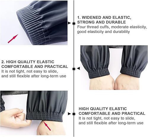 Miniatura 3 de Fundas impermeables para brazos, 2 pares de fundas de poliuretano para limpiar peces, mangas de brazo para lavar platos, manga impermeable para el