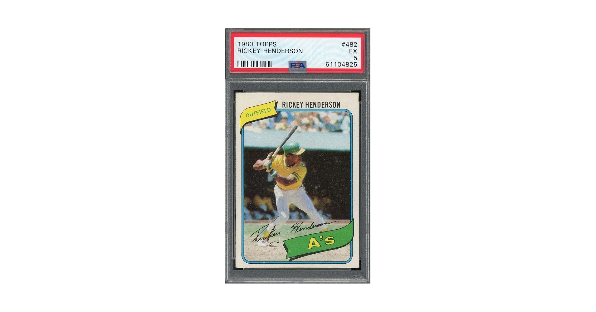 Amazon.com: Rickey Henderson 1980 Topps Baseball Rookie Card