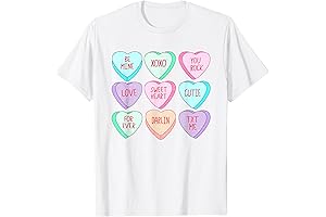 Valentines Day Candy Heart Love Gifts for Girls Kids T-Shirt
