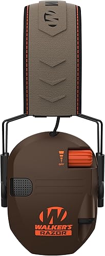 Miniatura 241 de Walker's Razor Slim Ultra - Orejeras electrónicas de perfil bajo. Diseño compacto, rango ajustable. Protección auditiva para práctica de tiro, caza.