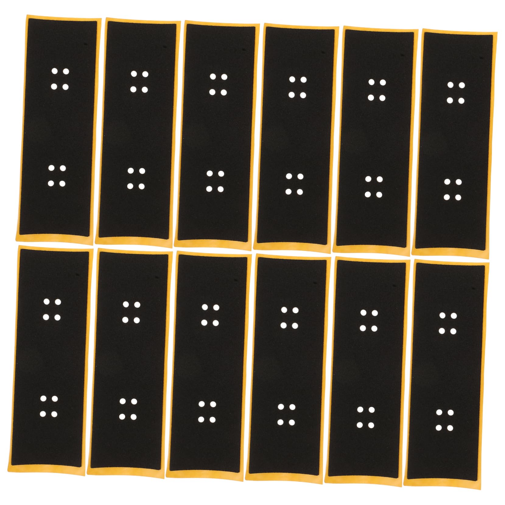KOMBIUDA 12pcs Tiny Skateboards Grip Tape for Fingerboards Mini Skateboards Tape with Strong Adhesive for Easy Application and Replacement Accessories Enthusiasts