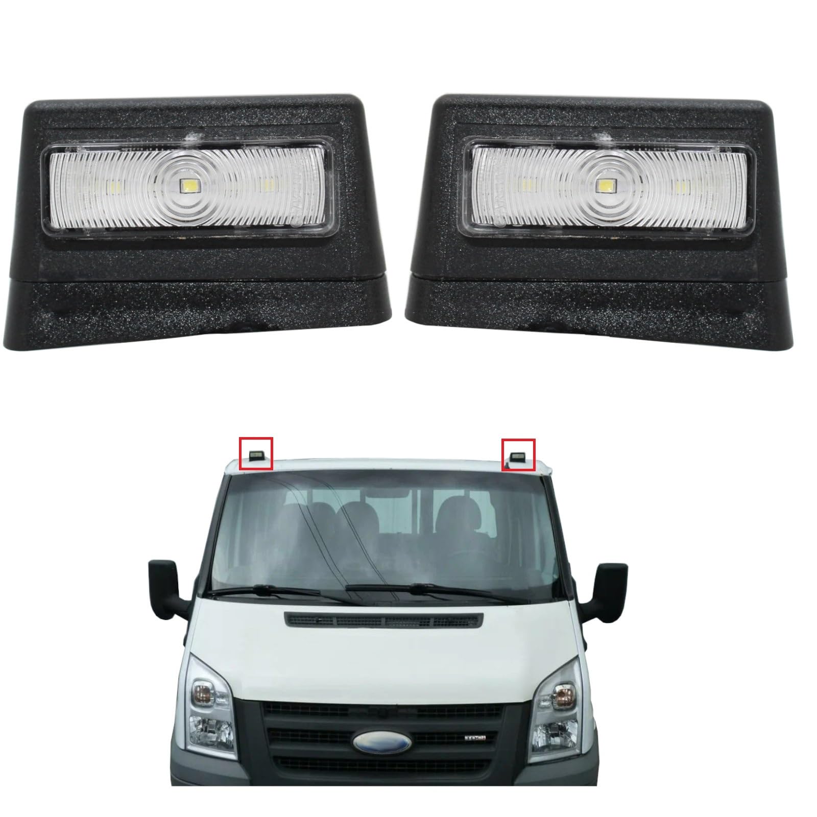 Luci di posizione laterali per tettuccio auto, lato passeggero, per Ford Transit Tipper Mk6 Mk7 4601919 3C16-15K490-AA 6533437 3C1615K490AA 2000-2014