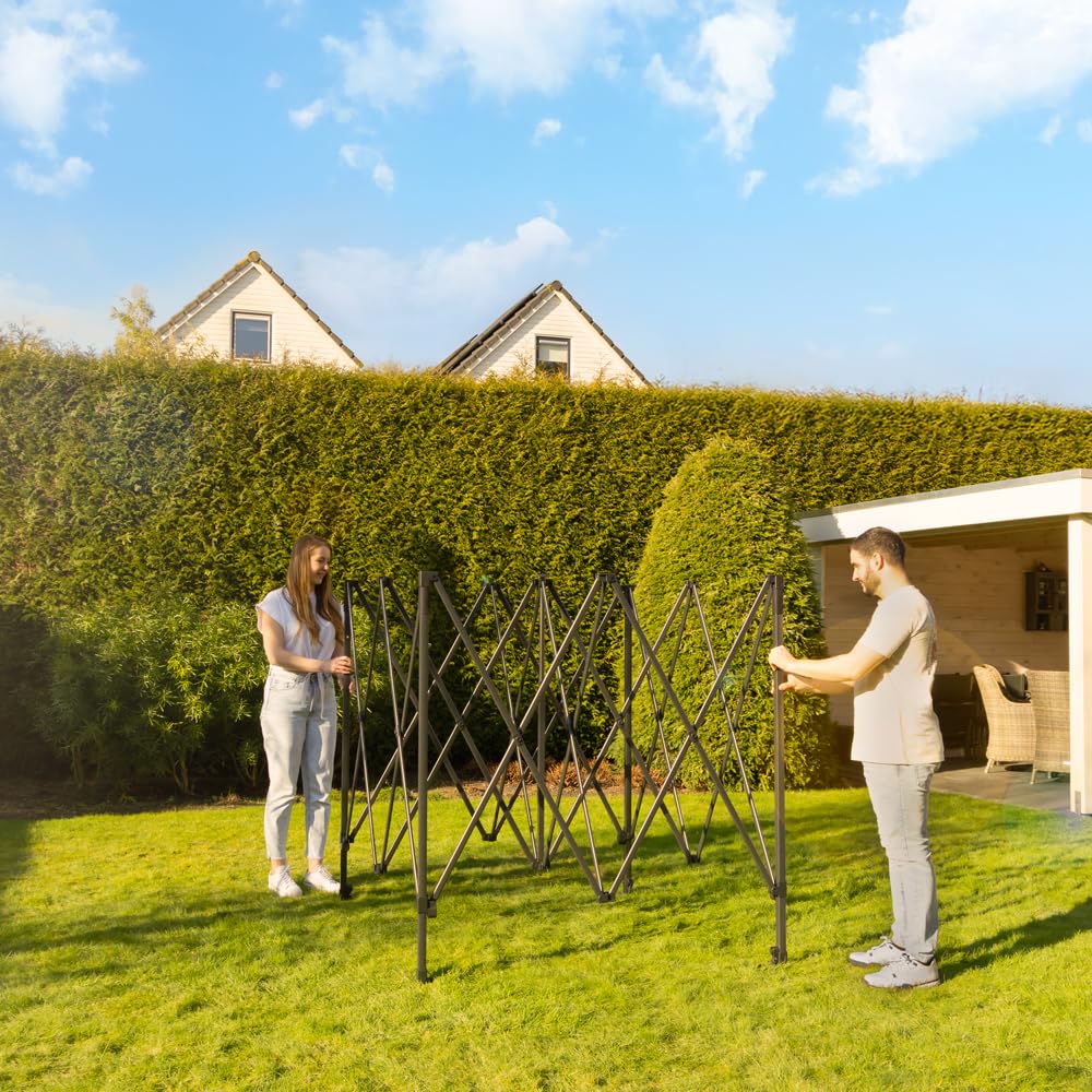 Namiot Imprezowy VONROC 3x3 m Easy-Up – Wodoodporny 3000PA, UV50+, Stalowa Rama, Składany Pawilon Ogrodowy z Torbą na Kółkach – Szybki Montaż Bez Narzędzi (Biały)