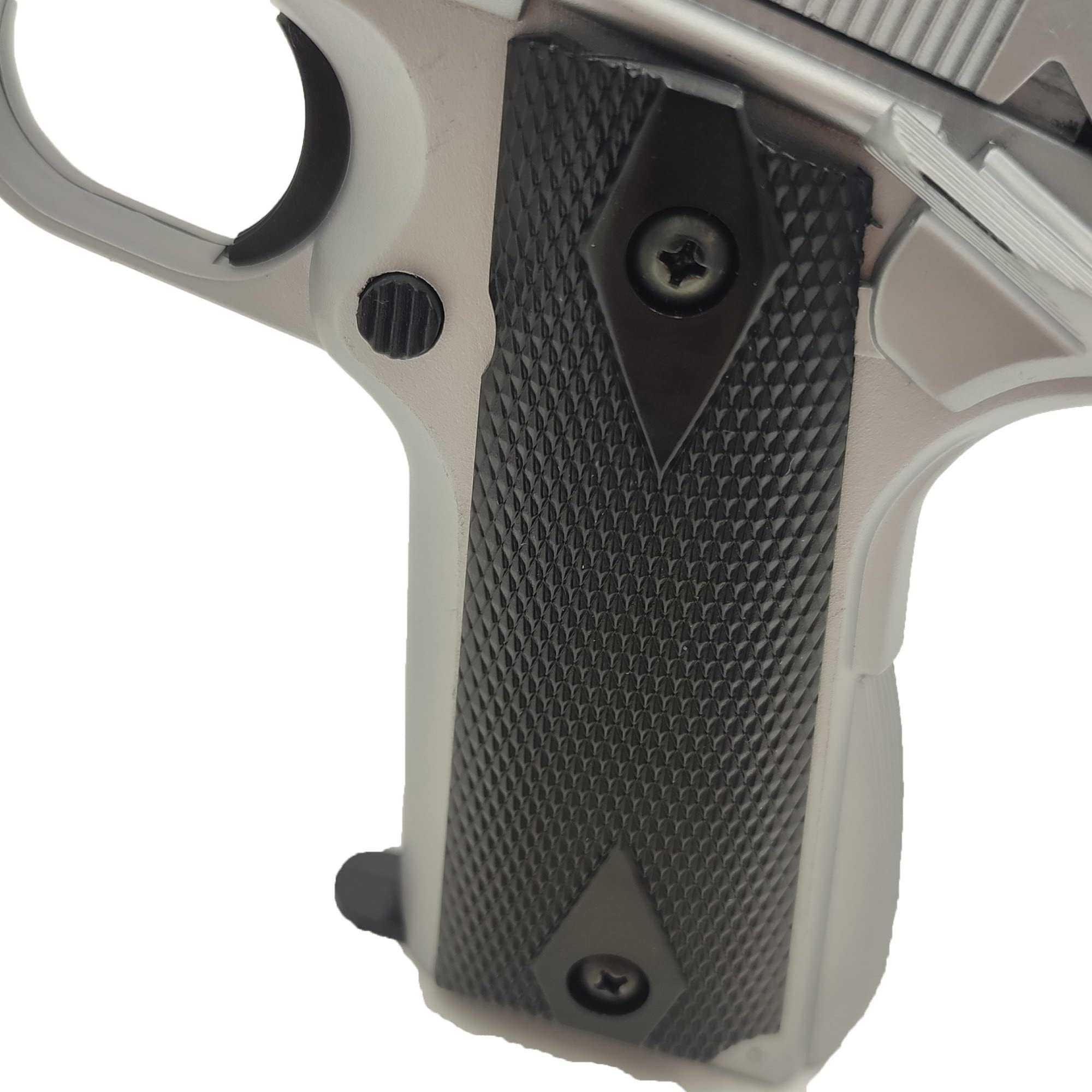 Pistola de Muelle Airsoft 1911HFC/Color: Negro y Plata/Material: Plástico ABS de Alta Resistencia/Potencia: 0,2 Julios
