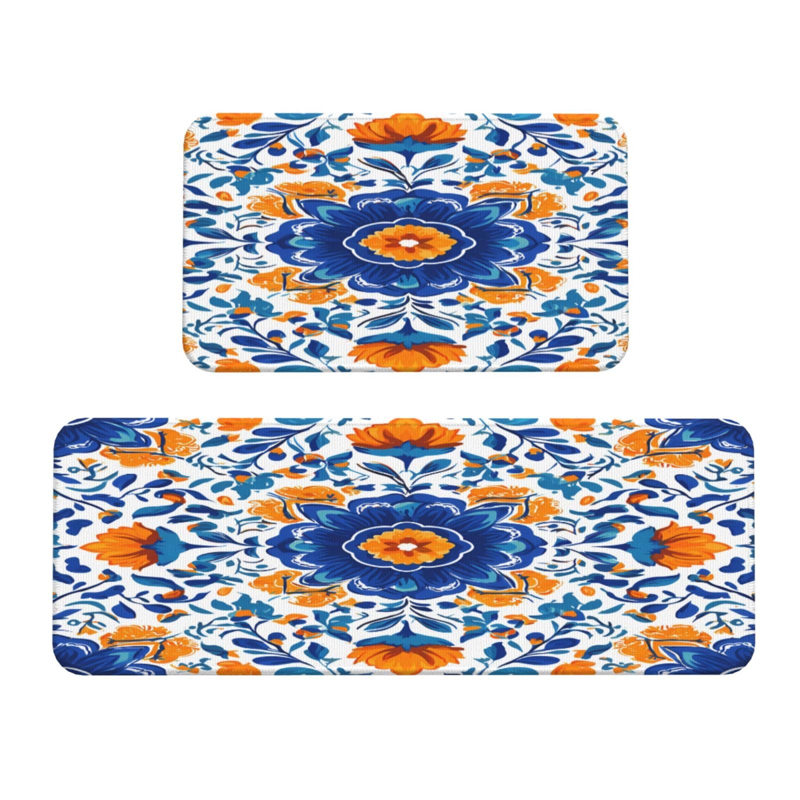 Tapis de cuisine antidérapant lot de 2 pour chambre et salle de bain