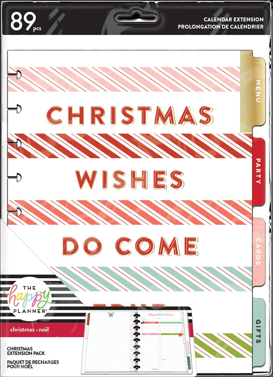 Me & My Big Ideas Happy Planner EXT PK CMAS, Christmas Wishes