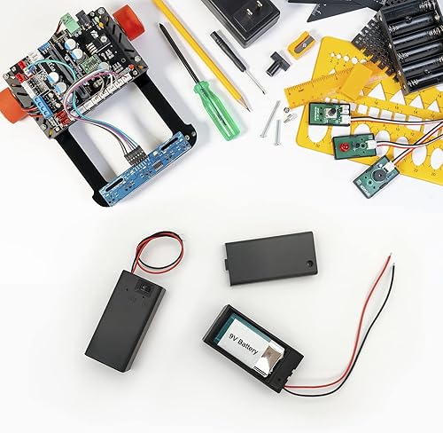 Miniatura 5 de 6 soportes de batería de 9 V, soporte de batería de 9 V con interruptor, soporte de batería de 9 voltios con cables, ampliamente utilizado en