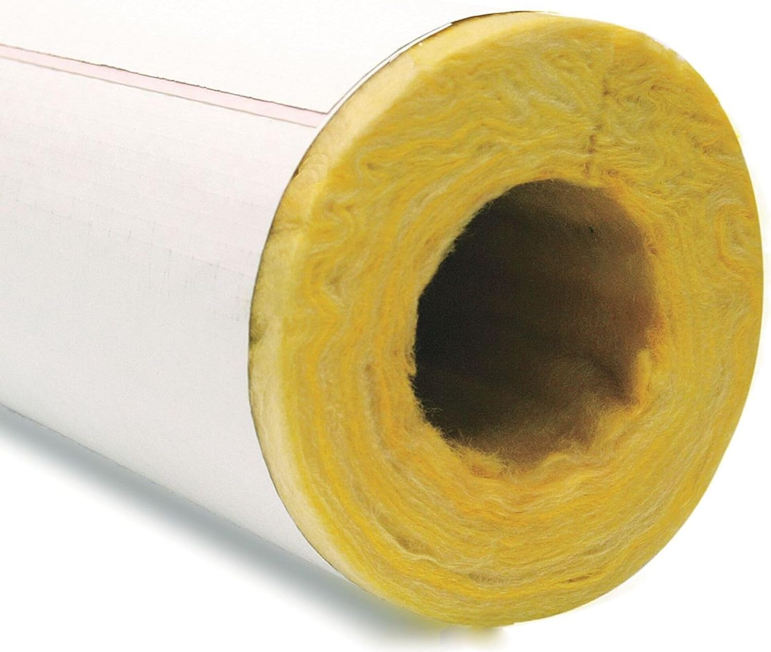 Pipe Insulation, Fiberglass, 3.53 In ID