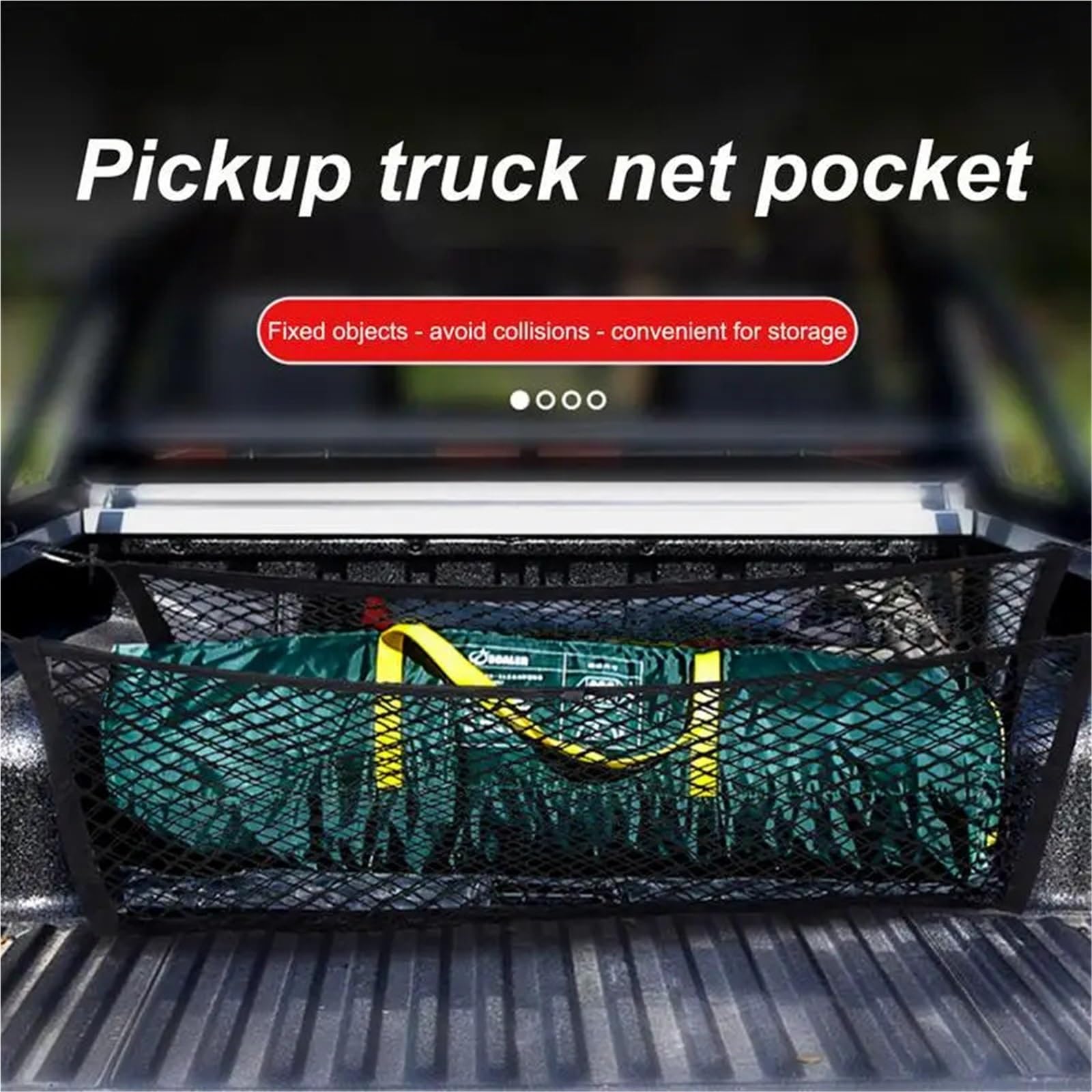 Kofferraum Netz Gepäcknetz for Auto | Kofferraum aus flexiblem Polyester, universelles Innenzubehör, multifunktionale Dachaufbewahrung(Green1)