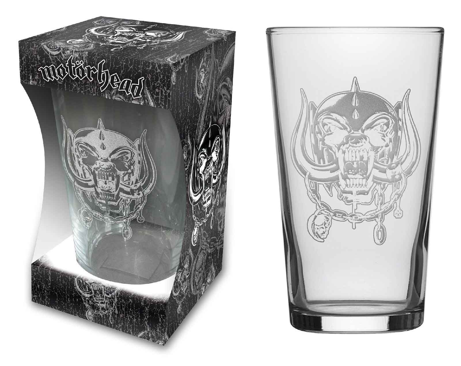 MOTORHEAD Etched Beer Glass - 1 Pint
