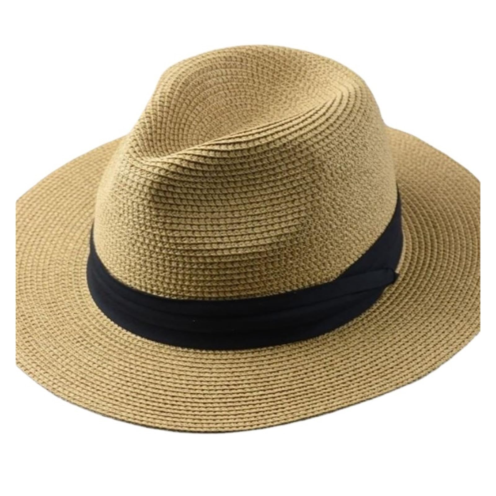 Genérico Sombrero de paja ala ancha gran tamaño Gorra viaje playa verano