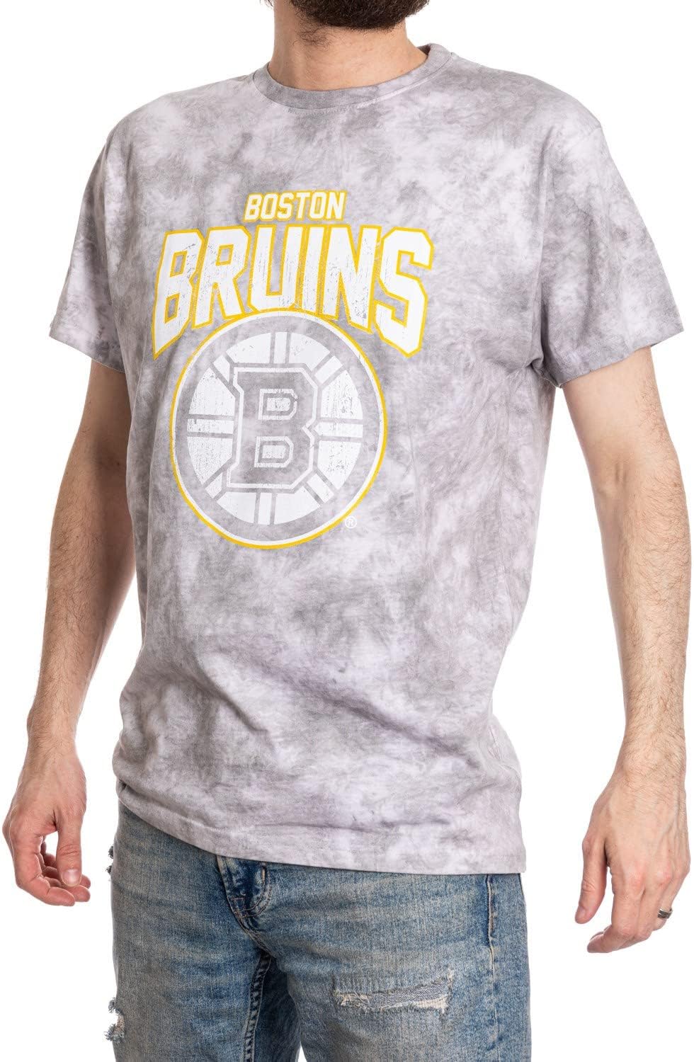 Calhoun NHL Surf & Skate Mens Team Logo Cloud Tie Dye Short Sleeve T-Shirt - Image 3