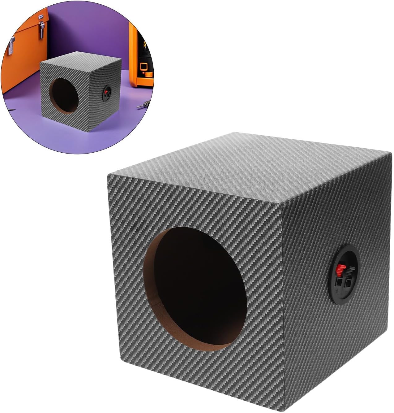 Car Speaker Box 5 Inch Sealed Wood Enclosure for Automotive Audio