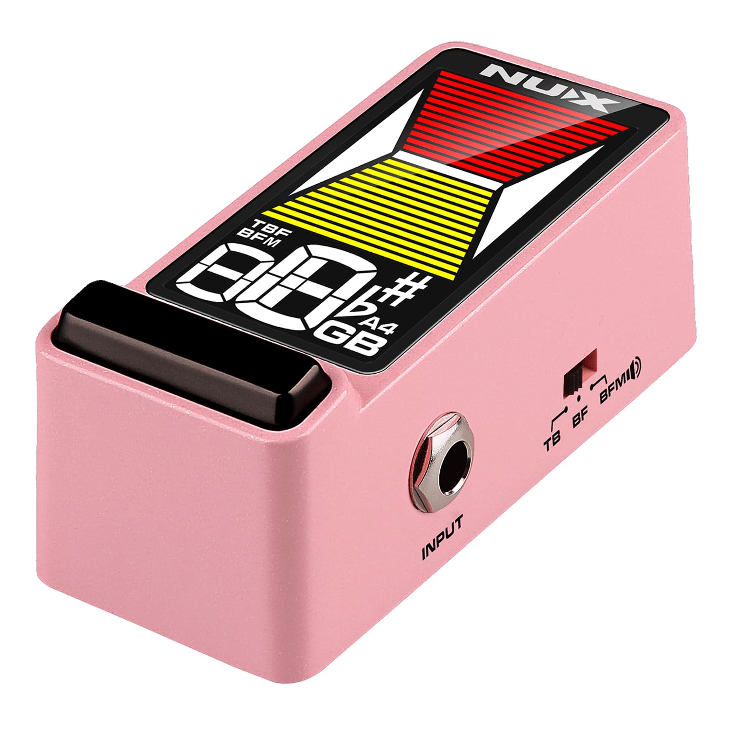 Nux NTU-3 MKII Flow Tune - Afinador con cable jack keepdrum, color rosa