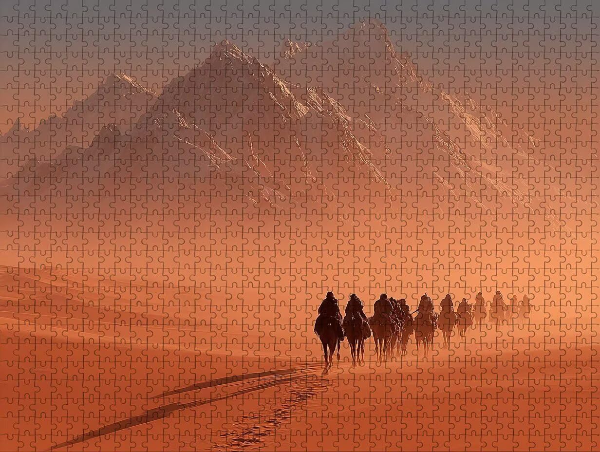 Desierto Puzzle Madera 4000 Piezas, MontañA Puzzle Adultos con Caja 141x87cm, Rompecabezas Desafiante, para Hombres Mujeres Adolescente, Juegos de Rompecabezas Creativos, Decoracion Hogar, 8-2421