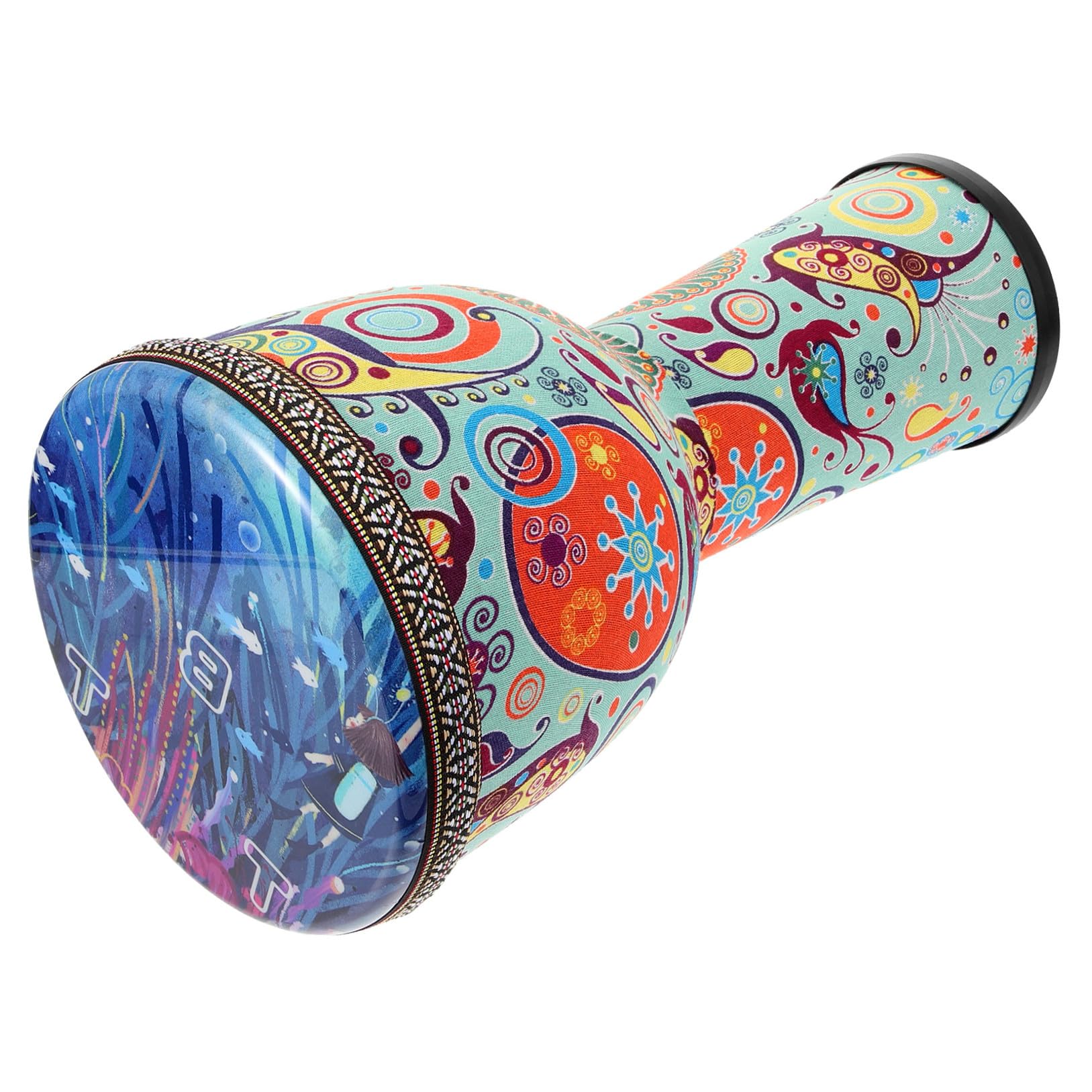 Djembé de Mano Africano 8 Pulgadas para Adultos y Principiantes | Pvc, Ligero y Portátil, Patrón Aleatorio Distintivo, Uso Versátil para Timbales Percusión Estilo Aleatorio