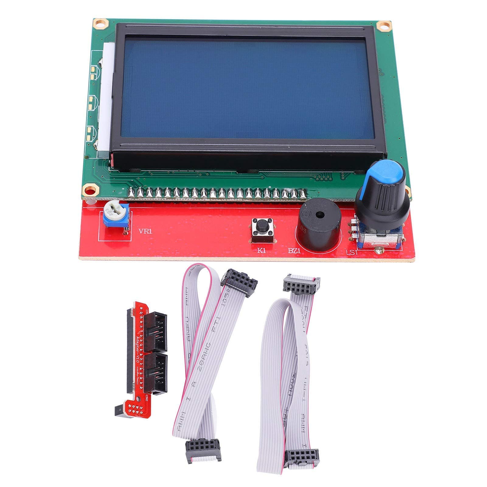 Carte contrôleur d'affichage Intelligent Graphique LCD 12864, Carte contrôleur Intelligente pour imprimante 3D, avec câble, pour imprimante 3D RepRap RAMPS 1.4