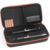 Kmise Microphone Case, Microphone Bag for 2 Handheld Wireless Mics Hard EVA Dual Wireless Mic Storage Box for Gigging and Travel for Receivers,Adapters,Batteries(Box Only)