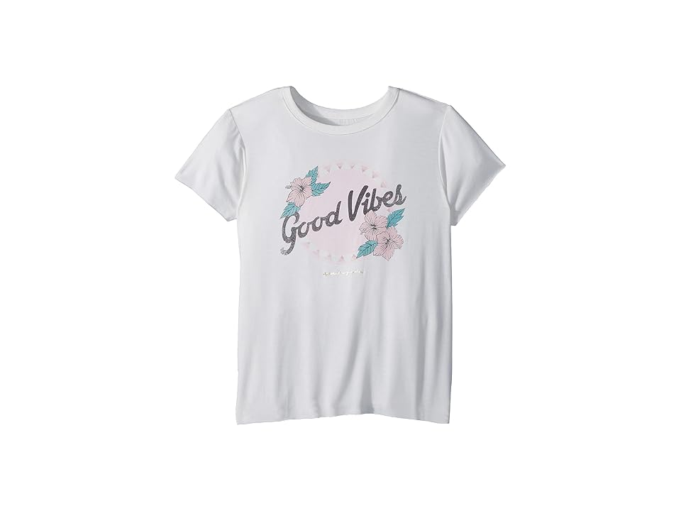 

Spiritual Gangster Kids Flower Vibes Short Sleeve Tee (Toddler/Little Kids/Big Kids) (Stardust) Girl's T Shirt