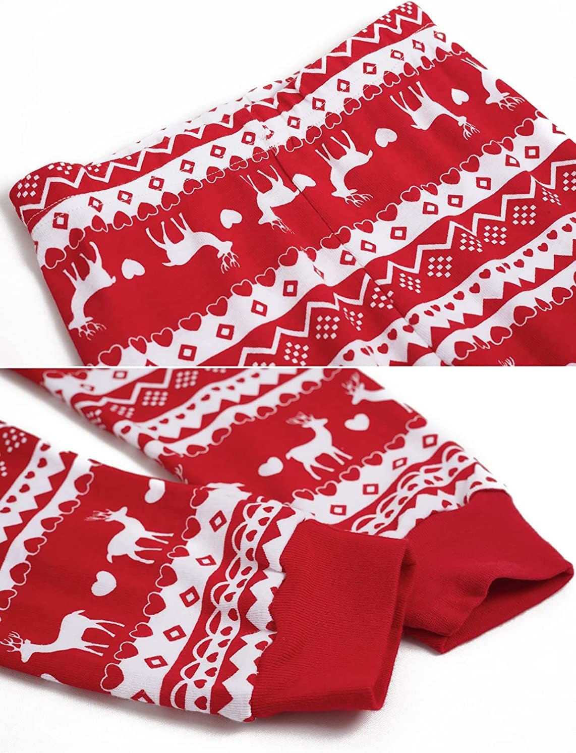 Little Boys Girls Christmas Pajamas Sets Reindeer Santa Claus 100% Cotton 2 Piece Toddler Clothes Kids Pjs Sleepwear - Image 4
