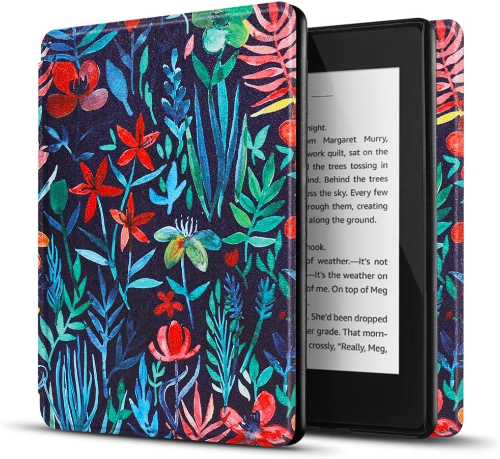 TNP Case Kindle 10th Generation, 2019 6-Inch E-Reader Cover, Jungle Flower