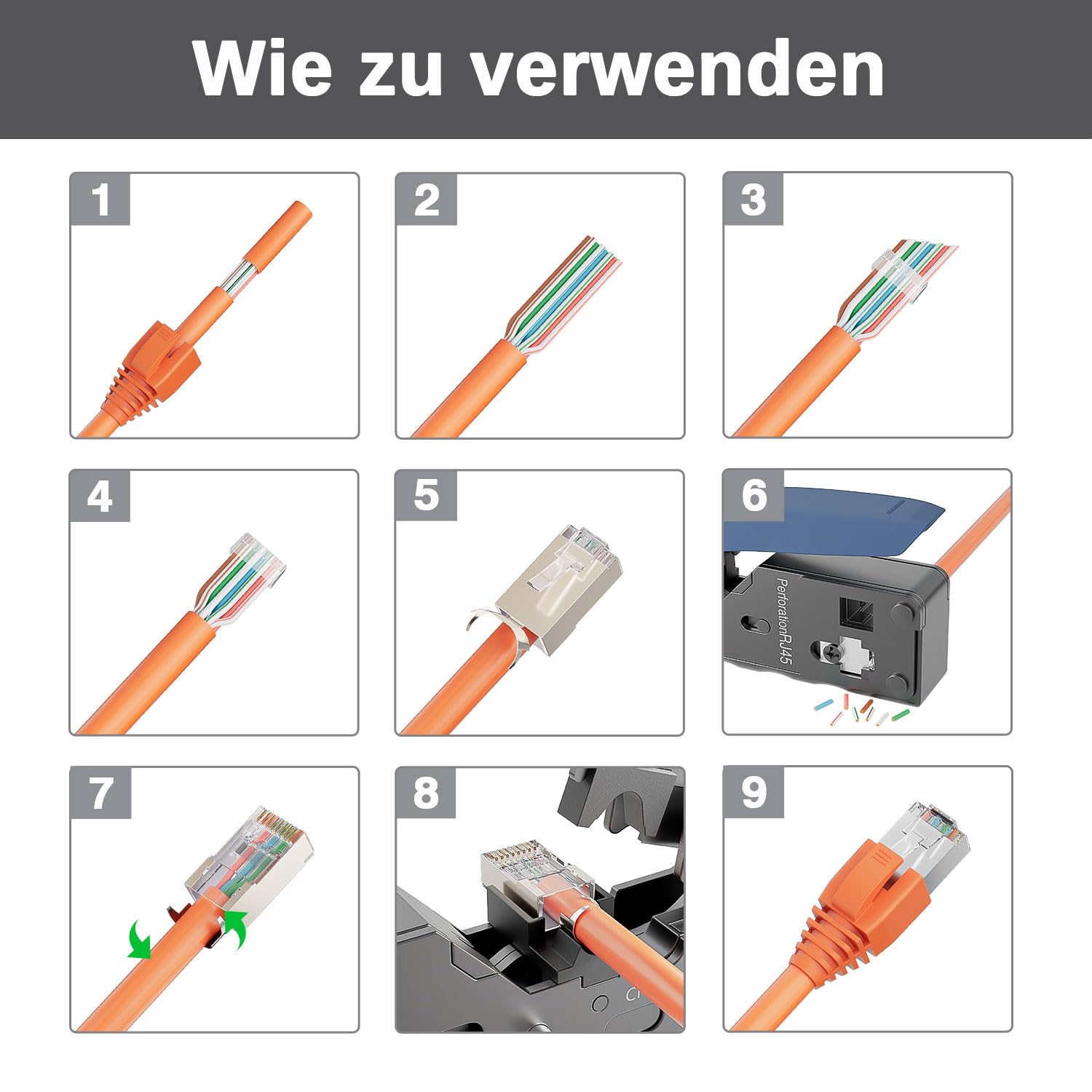 Cat 6a / CAT7 afgeschermde ethernetkabel - Viking Cable