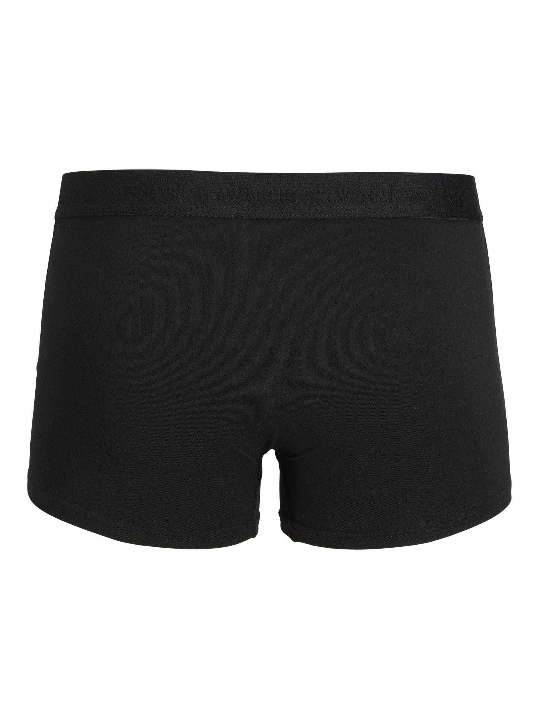JACK & JONES JACTONE IN Tone 5-Pack Hombre Boxers Negro 95% algodón, 5% elastán
