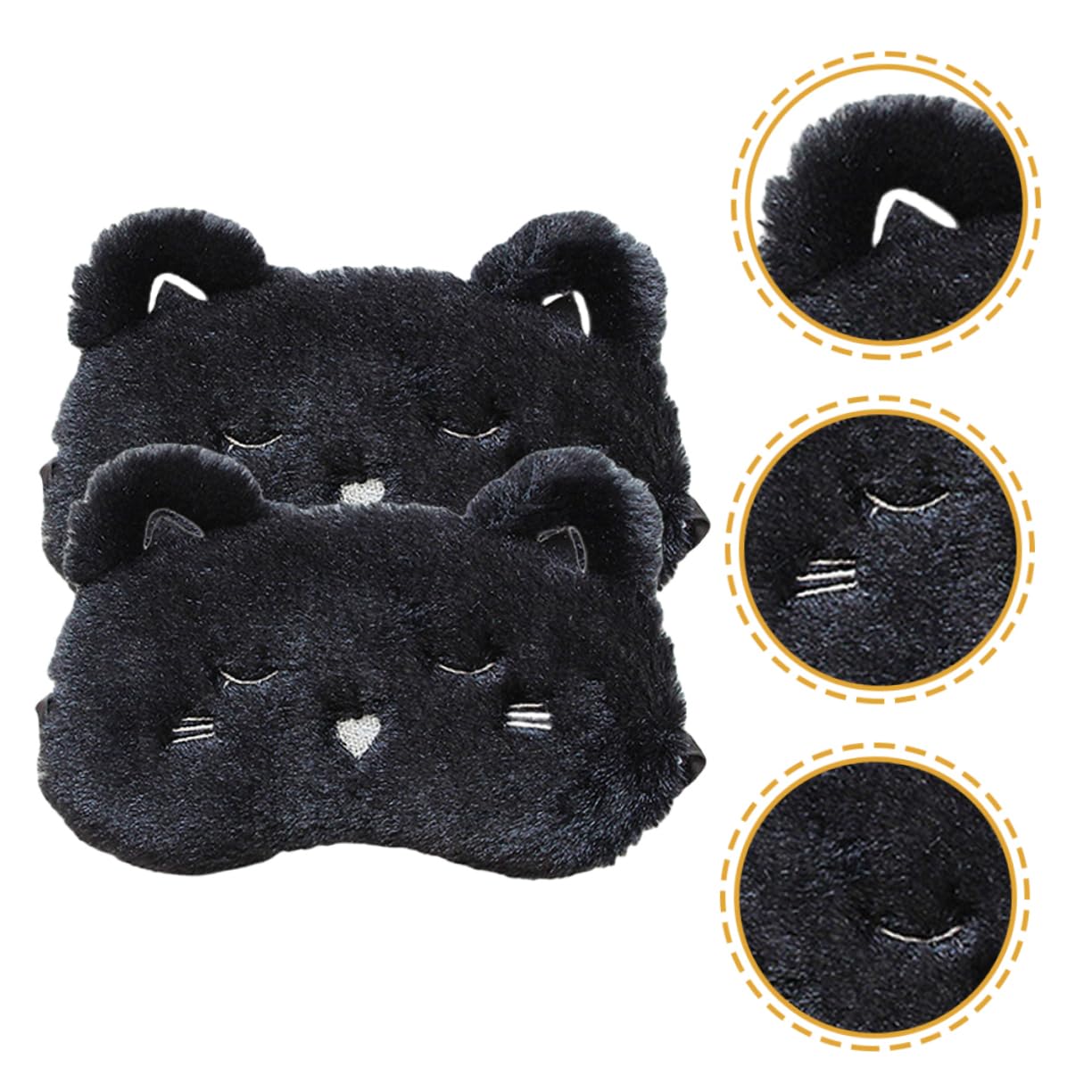 Ipetboom 10pièces Masque De Sommeil Doux Avec Motif Cartoon Pour Couvre-yeux Pour Sommeil Apaisant Et Voyage