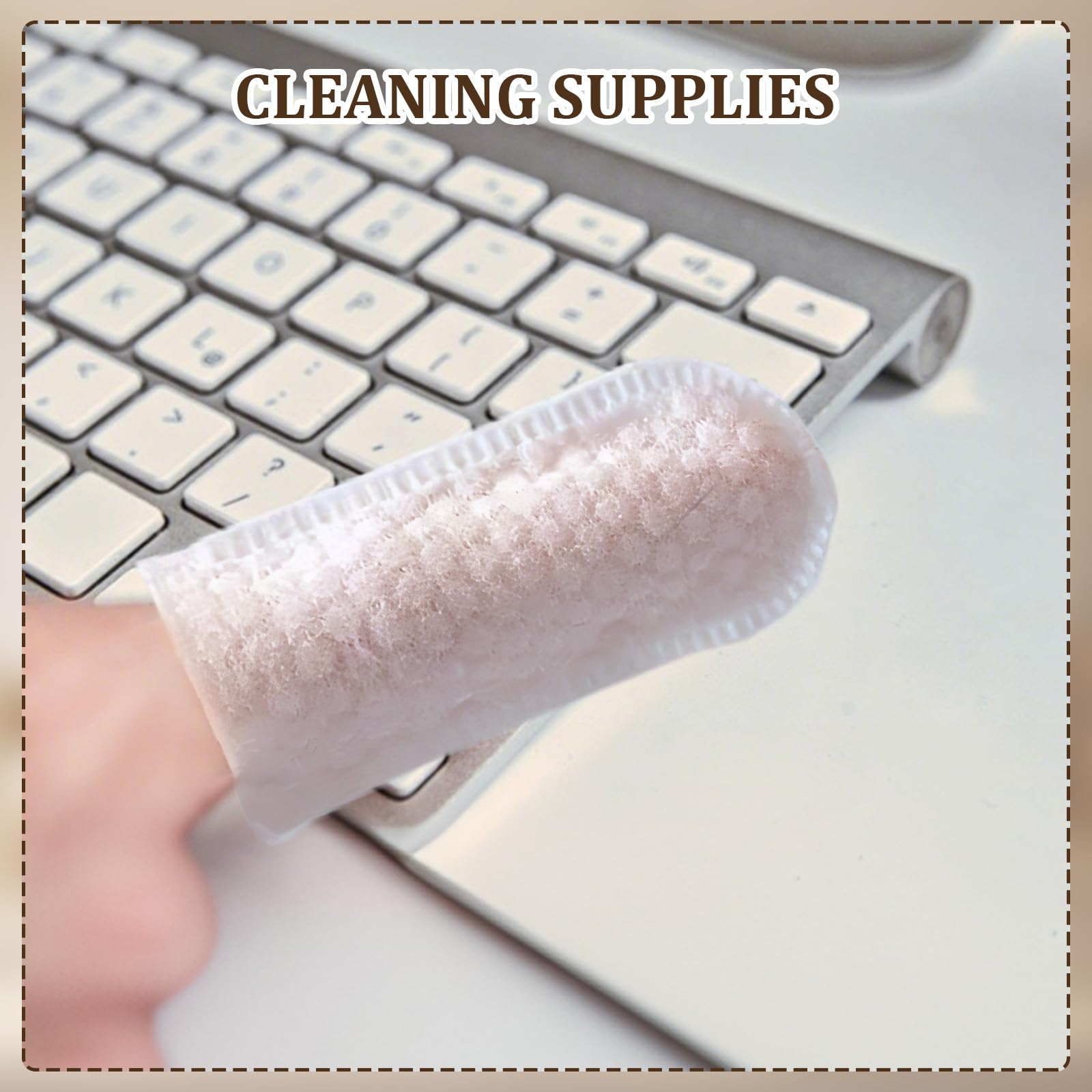 DAWZMR 200 PCS Cotton Finger Cots Gauze Sleeve, Breathable, Sweat Resistant, and Wear-Resistant Ear Cleaning Pads Finger Wipes for Dogs Ears, Fingernail Cover for Loss Nail - image 6