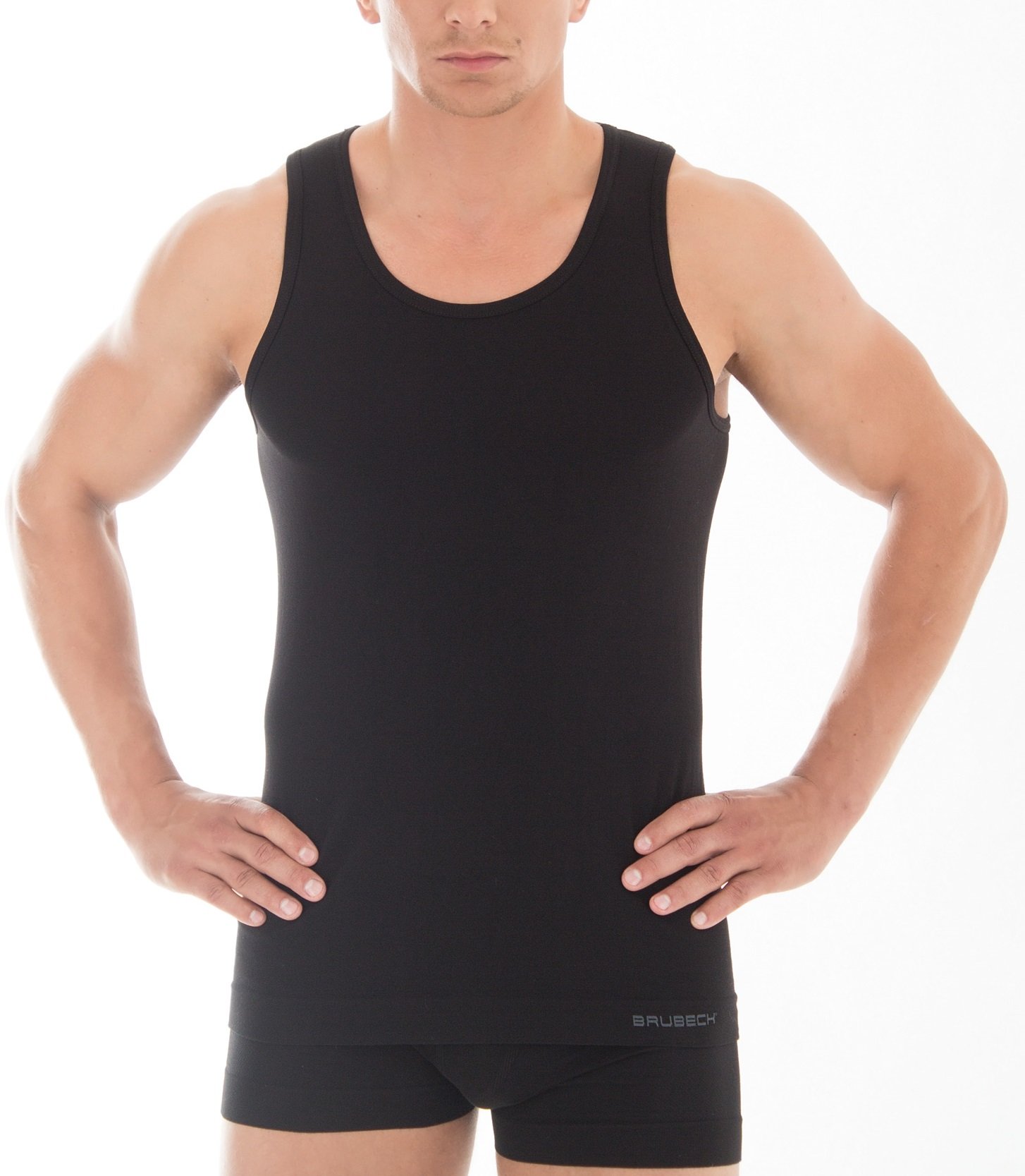 Brubeck® 3 X ta00540 Comfort Cotton – Maglia Shirt | | Tank Top | Classic | fine | Senza Cuciture koerperbetont