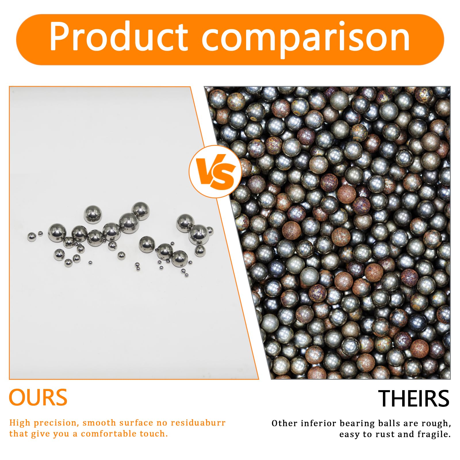 Stainless Steel Bearing Balls - 840 Pcs -5