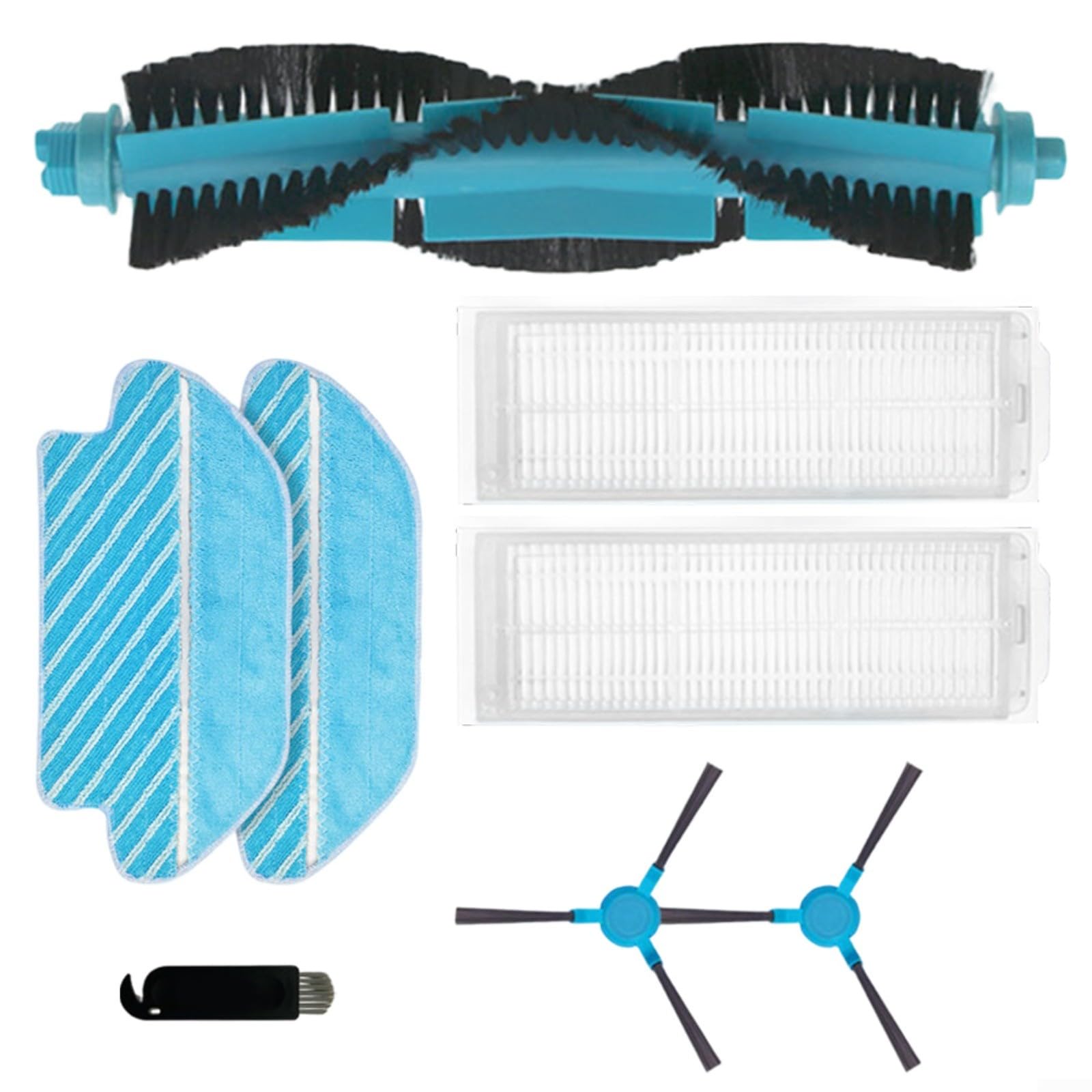 Kit Recambio Filtro Y Cepillos Para Cecotec Conga | Compatible Con Modelos 3290, 3490, Elite 4090, 6090, Etc.