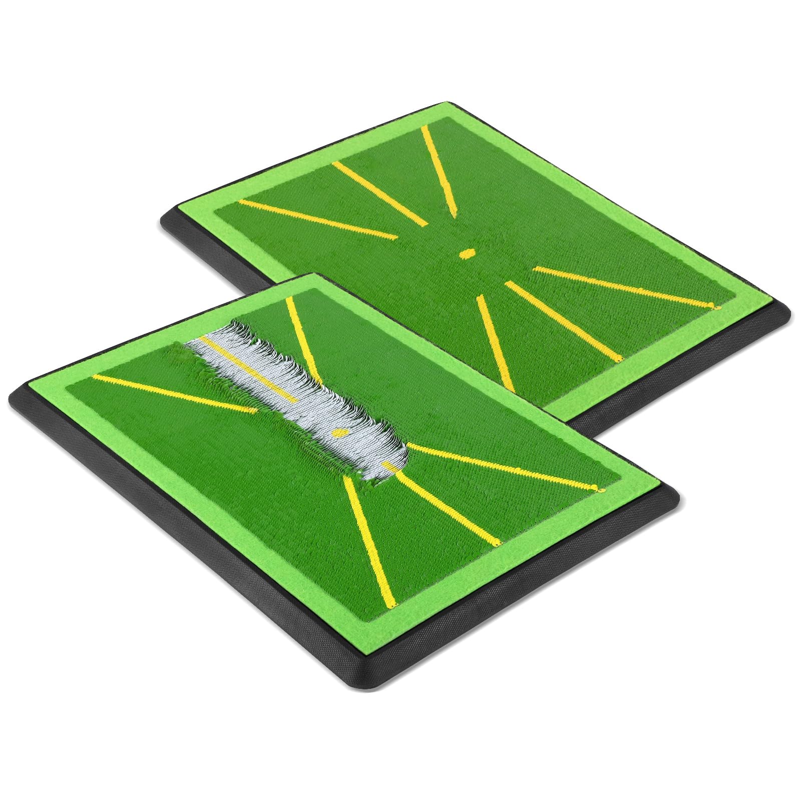 WildFun Golfschaukelmatte, 30,5 x 43,2 cm, breiter Pitchgabelschwungweg für Golf-Training, Indoor-Übung