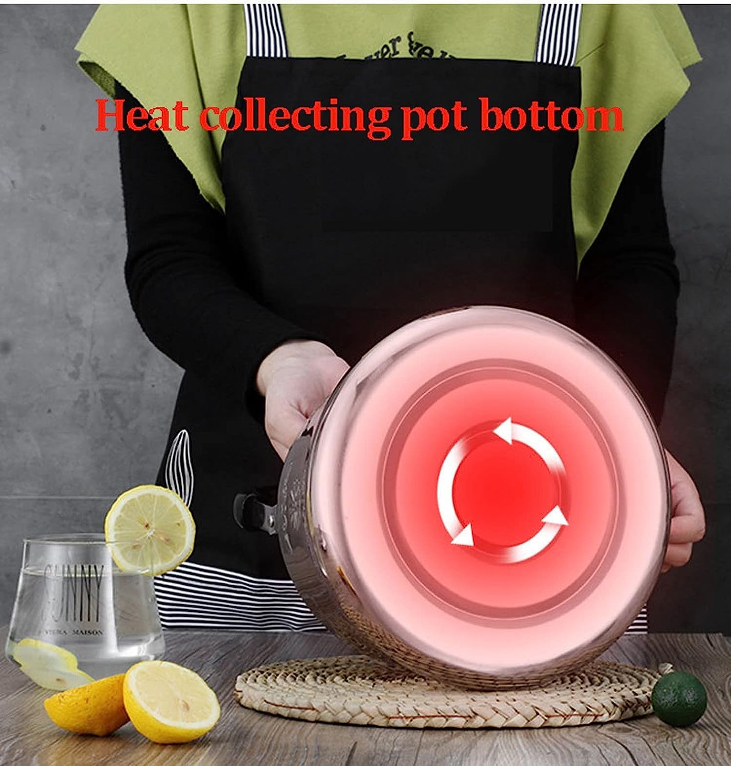 Czajnik z Gwizdkiem Tłoczenie Retro Czajniczek Gwizdający Czajnik Ze Stali Nierdzewnej Z Uchwytem Przeciw Poparzeniu Kuchenka Gazowa Kuchenka Indukcyjna Gwizdanie Czajnik Czajnik Kuchenek(5L)